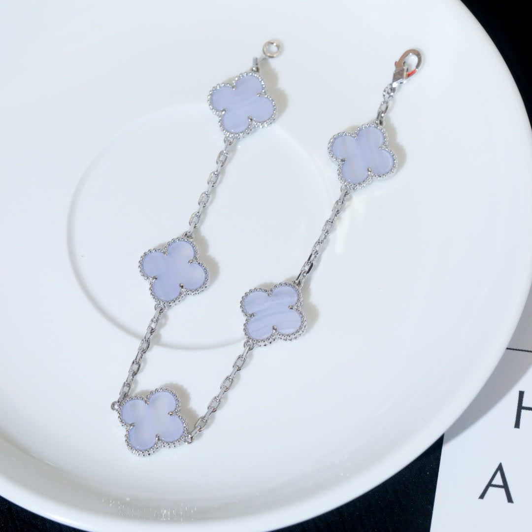 Van Cleef & Arpels Alhambra Blue Opal Bracelet
